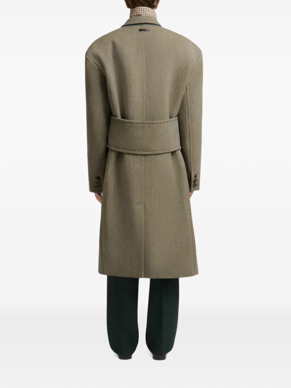 Marni Martingale tweed jas Bruin
