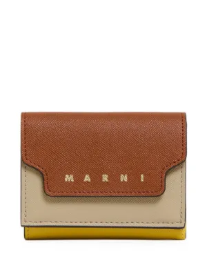 Marni 三つ折り財布 | ブラウン | FARFETCH JP