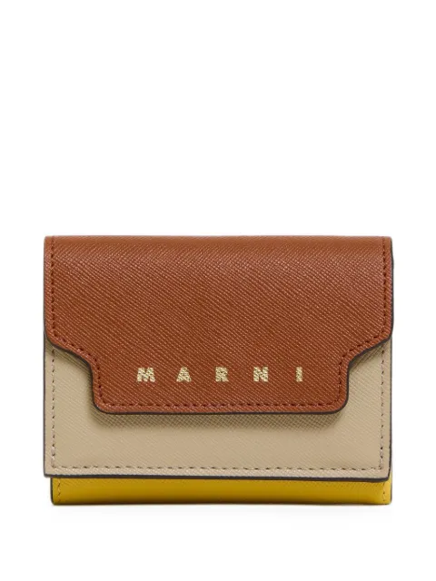 Marni leather tri-fold wallet