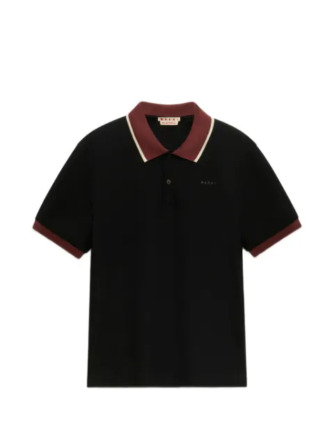 Marni logo-print polo shirt