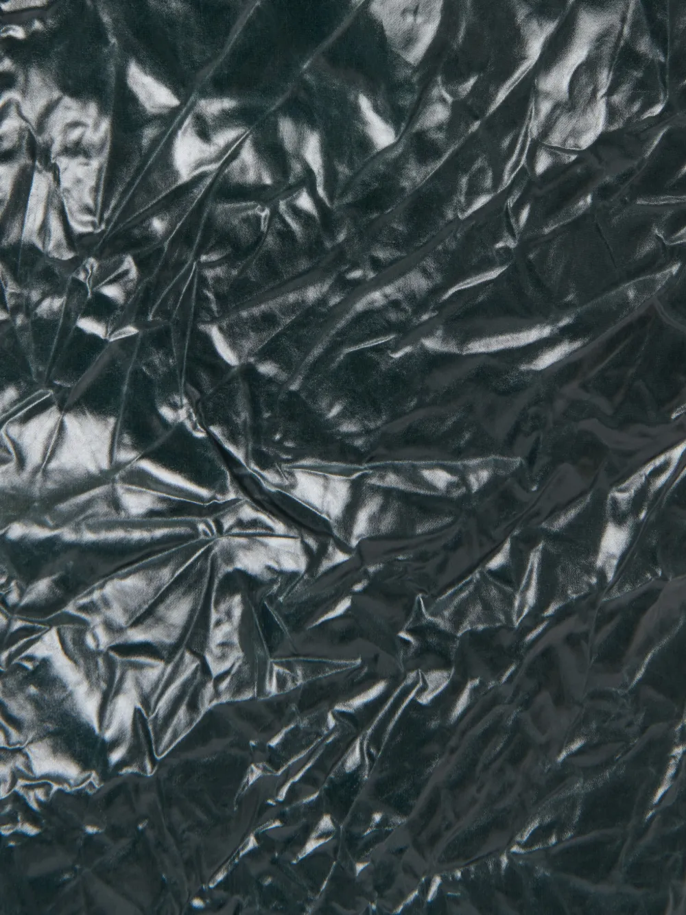Marni Diepgroene taffeta rok met gekreukt effect