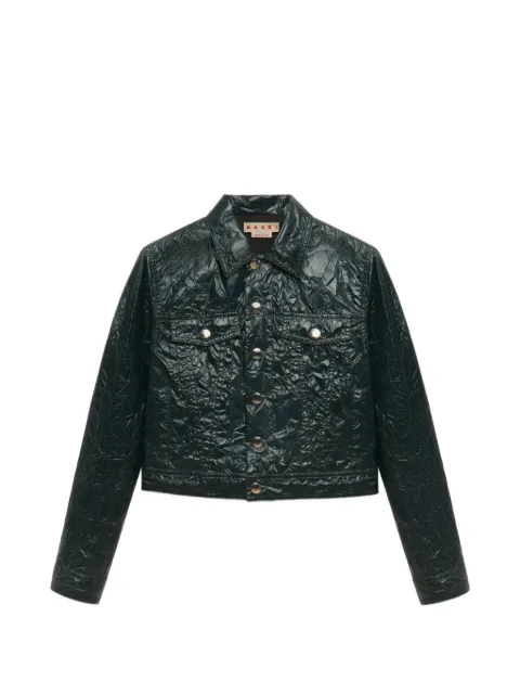 Marni crinkled-finish jacket