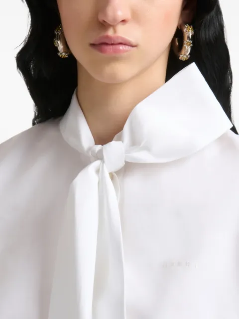 Marni yellow rhinestone-daisy hoop earrings