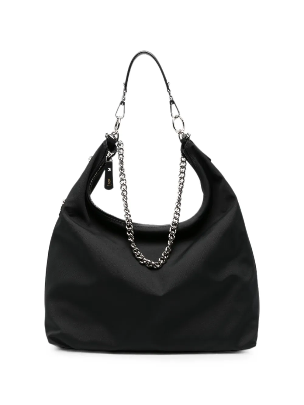 R13 large chain-link shoulder bag - Nero