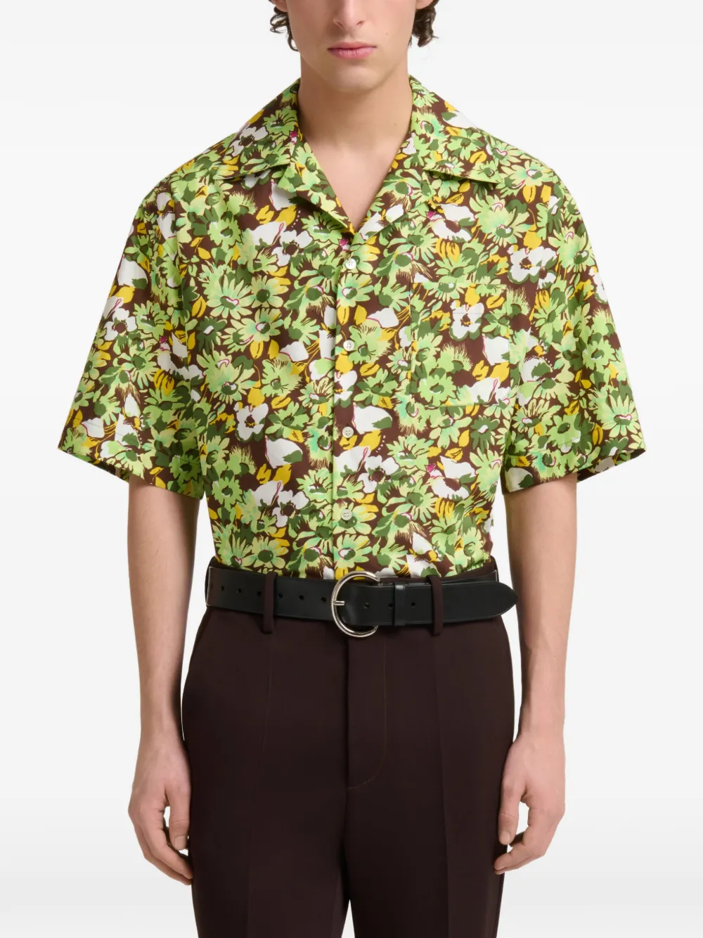 Marni Overhemd met bloemenprint Groen