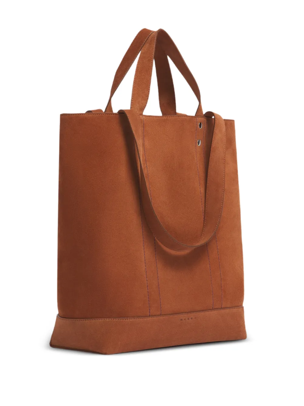 Marni Suède verfraaide shopper Bruin