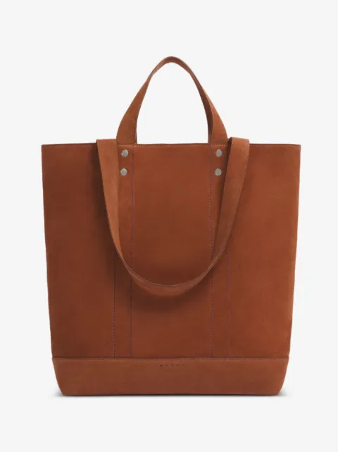 Marni bolso tote de ante adornado con remaches