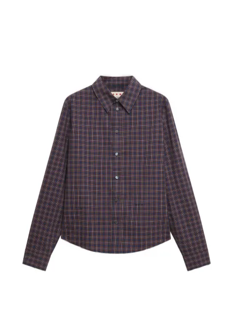 Marni chemise en coton à carreaux
