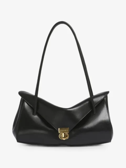 Marni sac bandoulière E/W en cuir noir