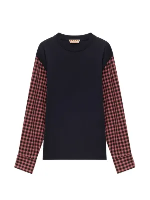 Sacai ラッフル ブラウス | ブルー | FARFETCH JP