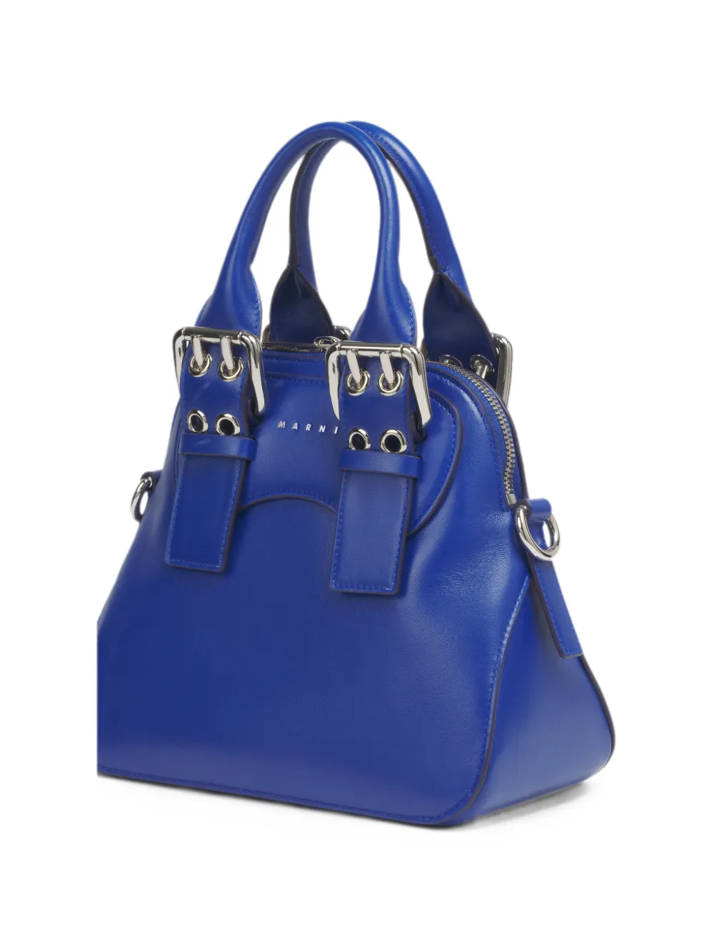 Marni Kleine leren heuptas Blauw