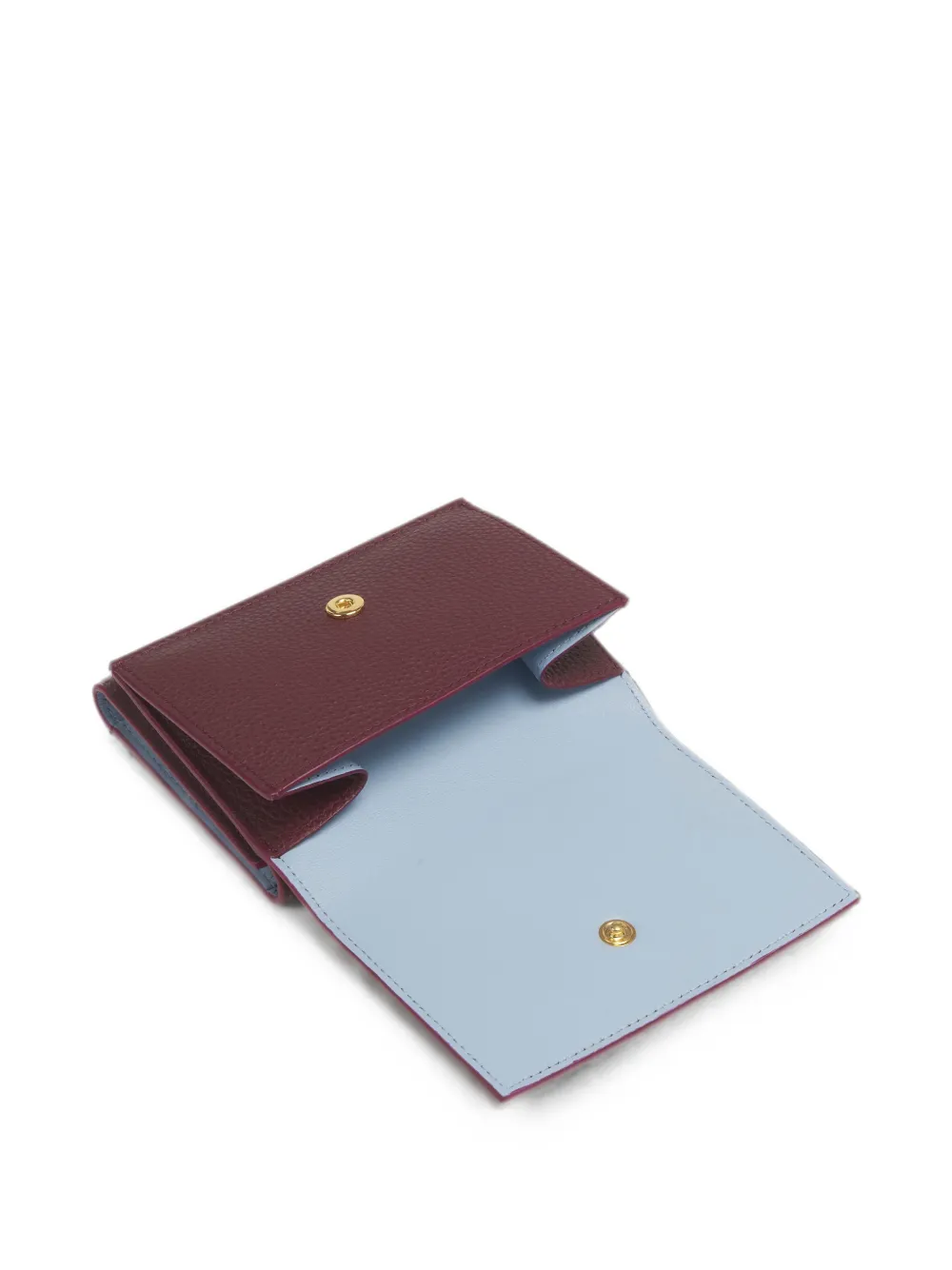 Marni Mending leren portemonnee Rood