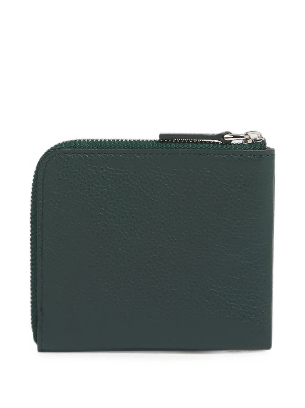 Marni Leren portemonnee met Mending-logo Groen