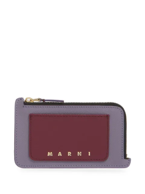 Marni Portacarte Trunk in pelle Saffiano