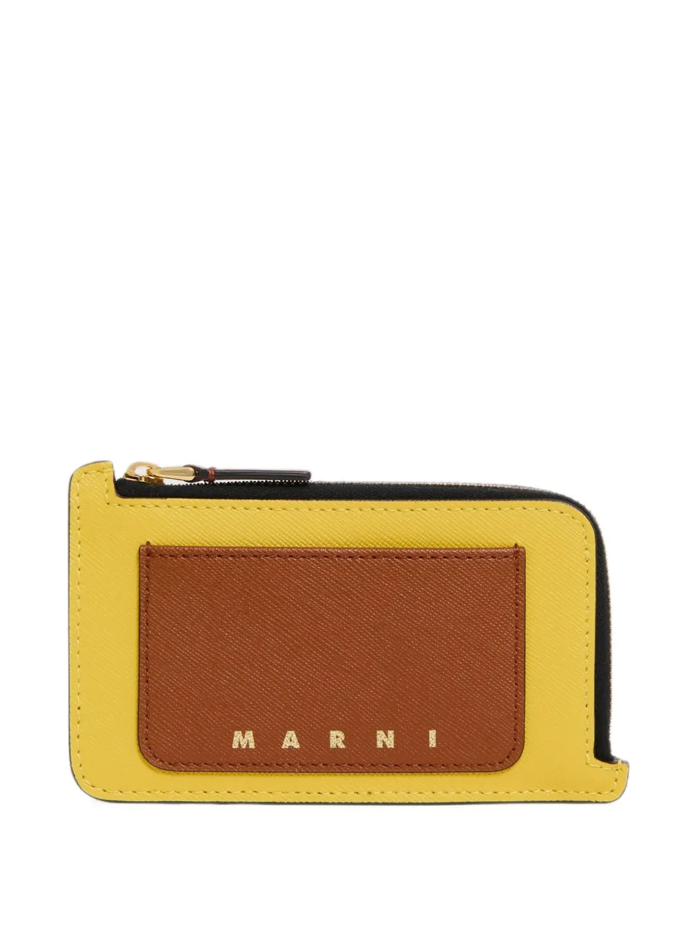 Marni Saffiano Cardholder In Brown