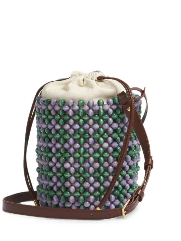 Marni Lilac and Green Beads Bag