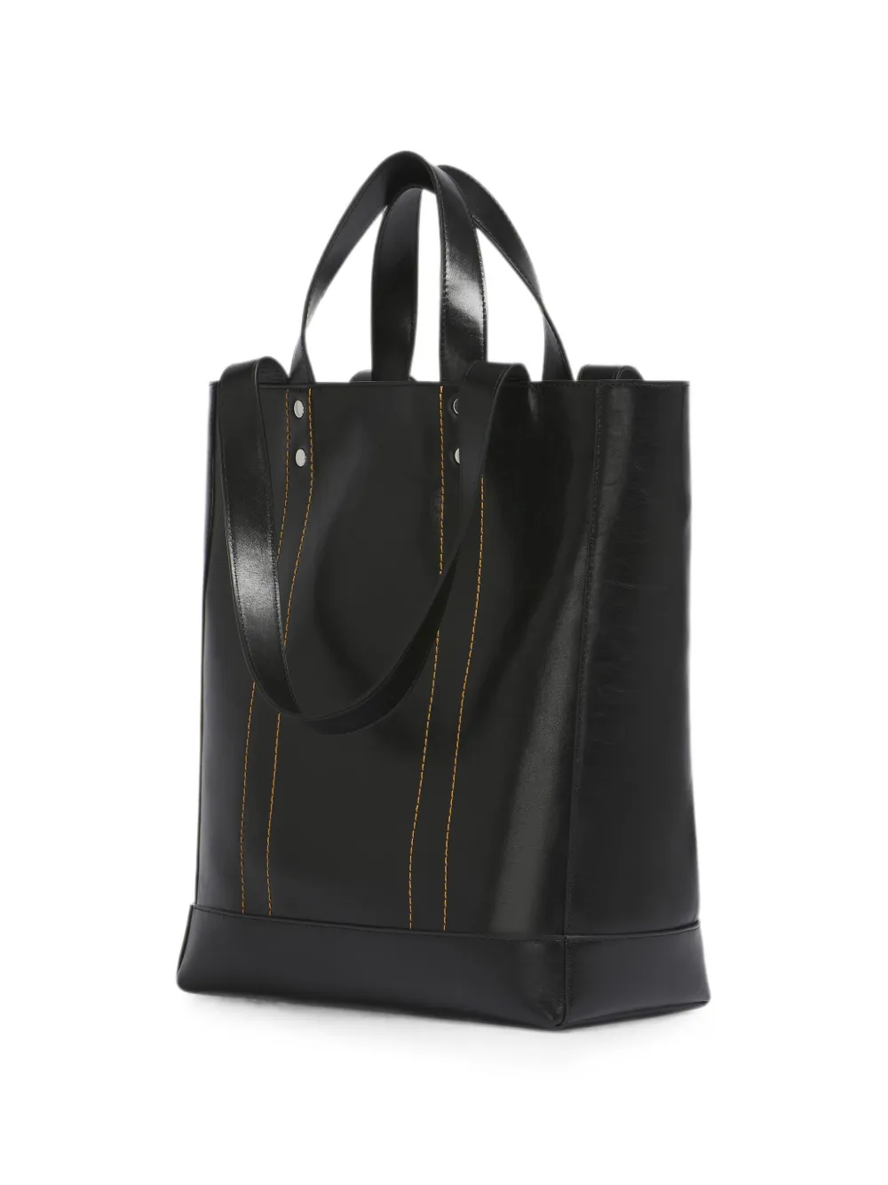 Marni N S leren shopper Zwart