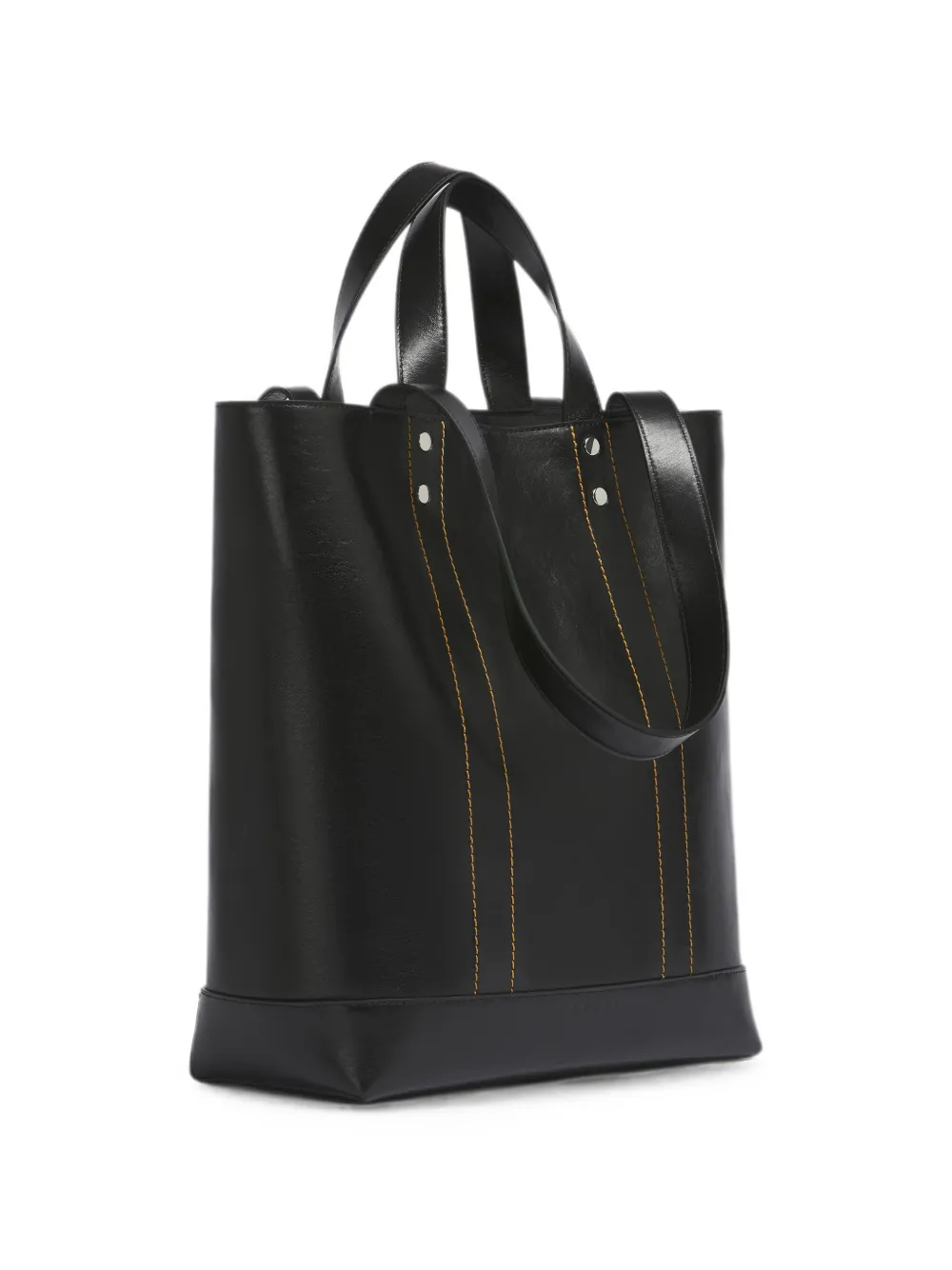 Marni N S leren shopper Zwart