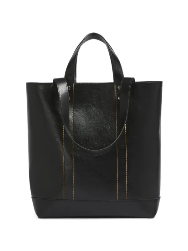 Marni ノース/サウス レザーハンドバッグ | ブラック | FARFETCH JP