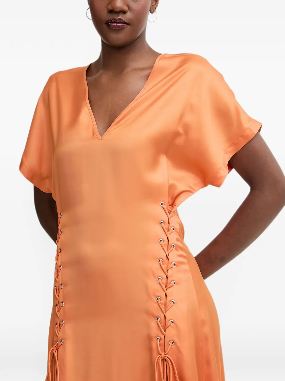 PINKO Jurk van kant Oranje