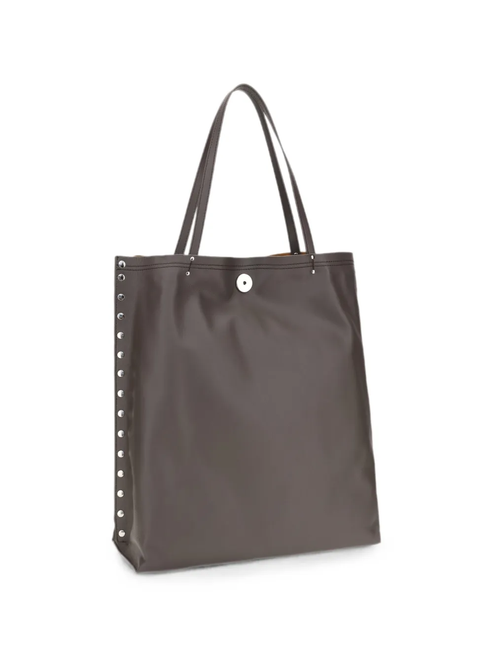Zanellato Medium A'Spasso leren shopper met studs Grijs