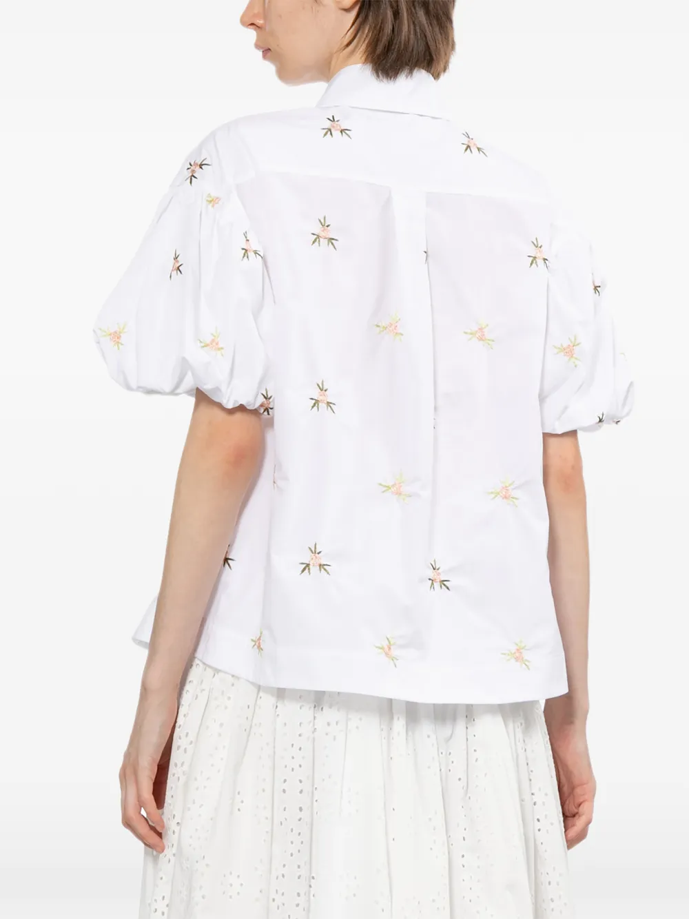 Simone Rocha Blouse met pofmouwen Beige