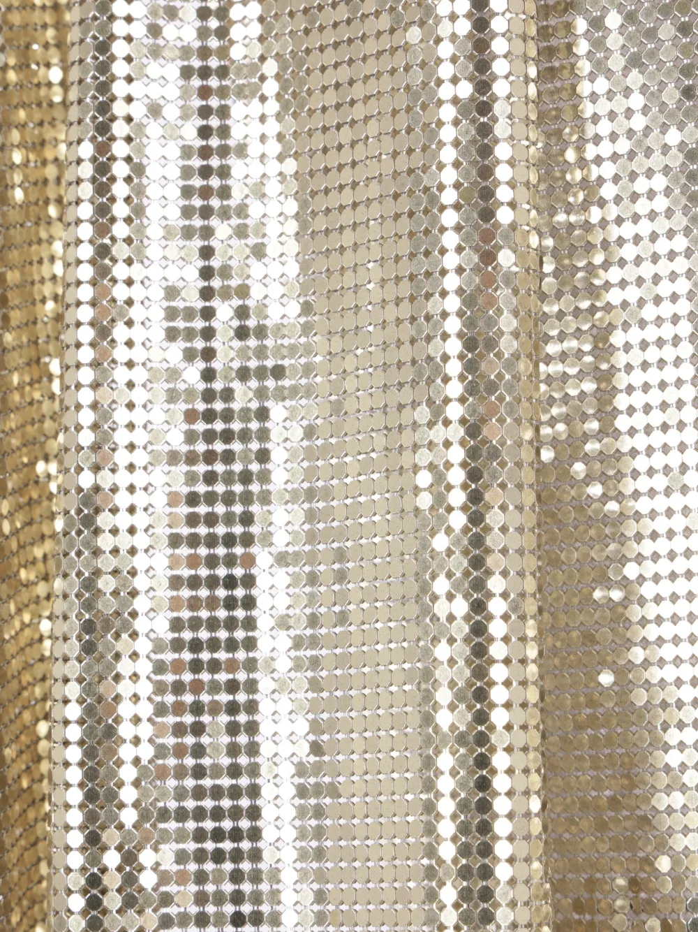 Rabanne Gedrapeerde mesh top Goud