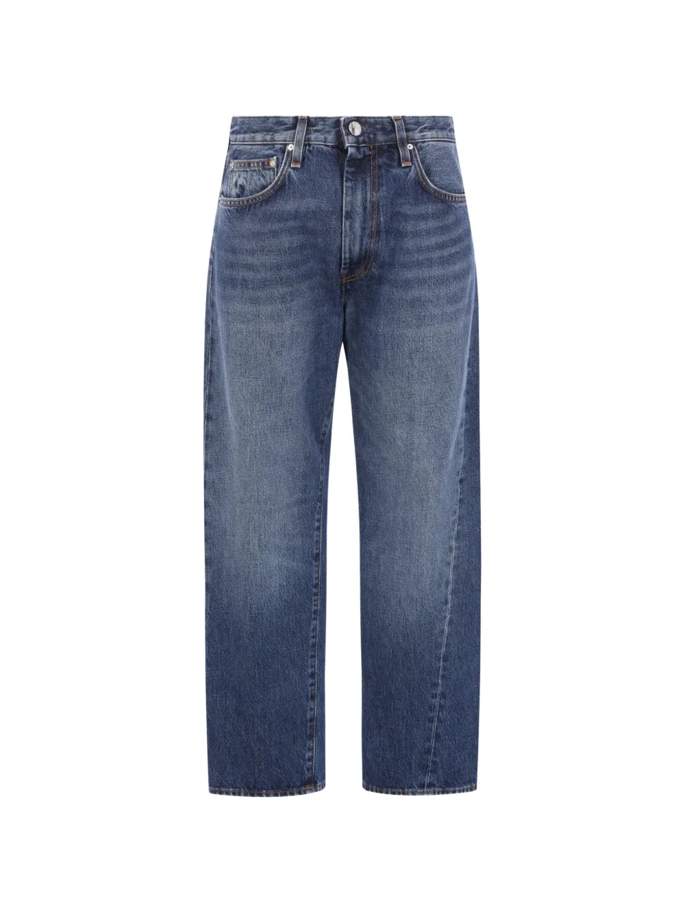 TOTEME washed-effect twisted-seam jeans - Blau