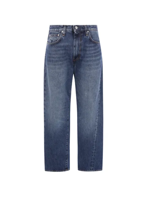 TOTEME washed-effect twisted-seam jeans