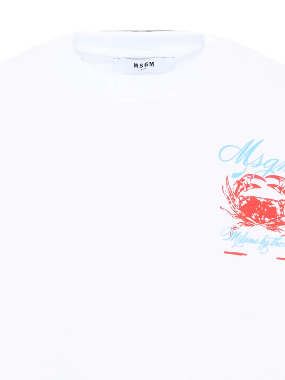 MSGM Kids Sweater met krab-print Wit