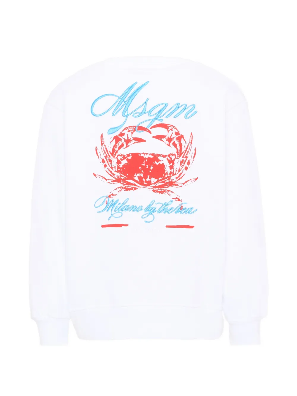 MSGM Kids Sweater met krab-print Wit