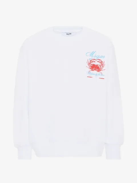 MSGM Kids crab-print sweatshirt