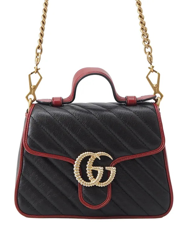Gucci Pre-Owned 2016-2026 ミニ GGマーモント マテラッセ カーフ