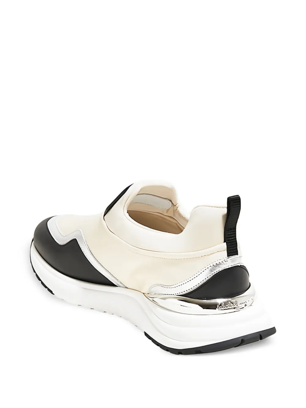 Ferragamo slip-on panelled sneakers Beige