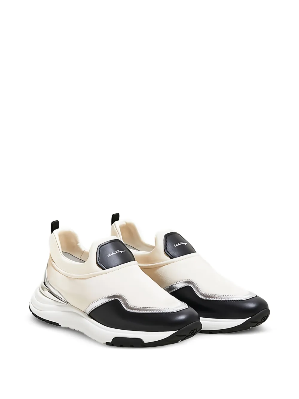 Ferragamo slip-on panelled sneakers - Nude