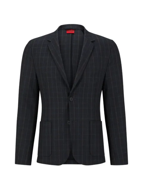 HUGO check-pattern blazer