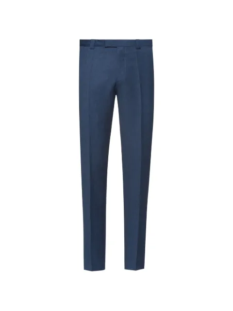 HUGO slim-fit pressed-crease trousers