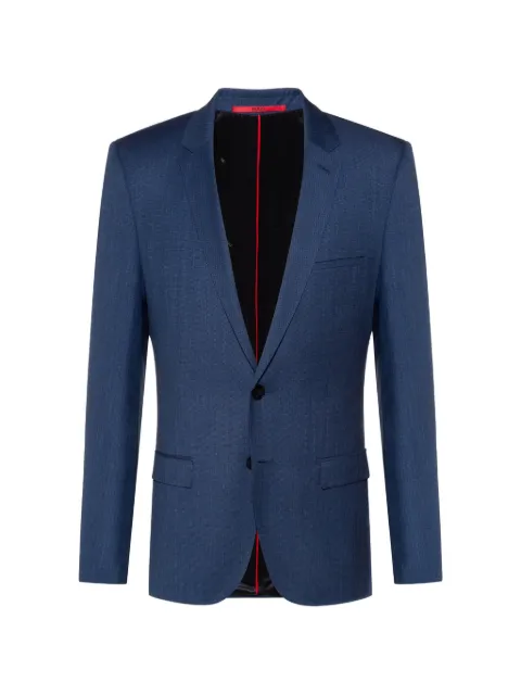 HUGO notched-lapel single-breasted jacket