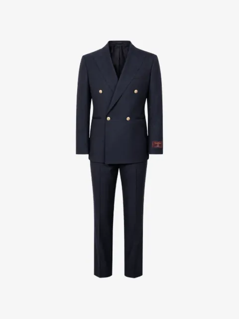 FRANZESE COLLECTION double-breasted wool suit