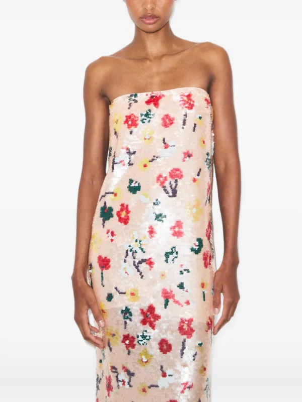 tory burch sequin dress Tory Burch Women's Sequin Slip Dress - Dark Scarlet