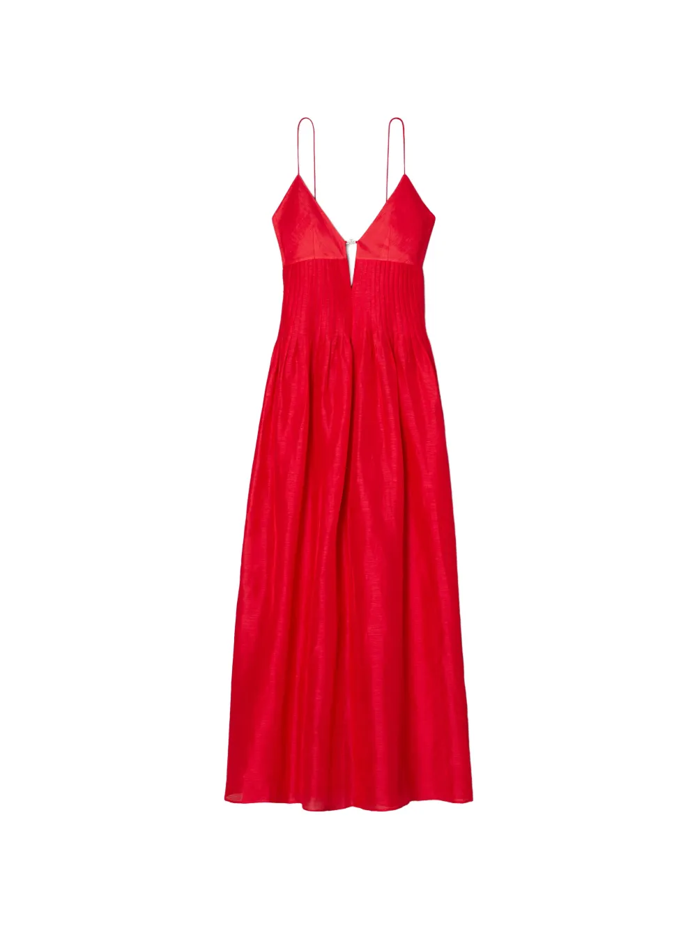 Tory Burch logo-detail maxi dress - Rosso
