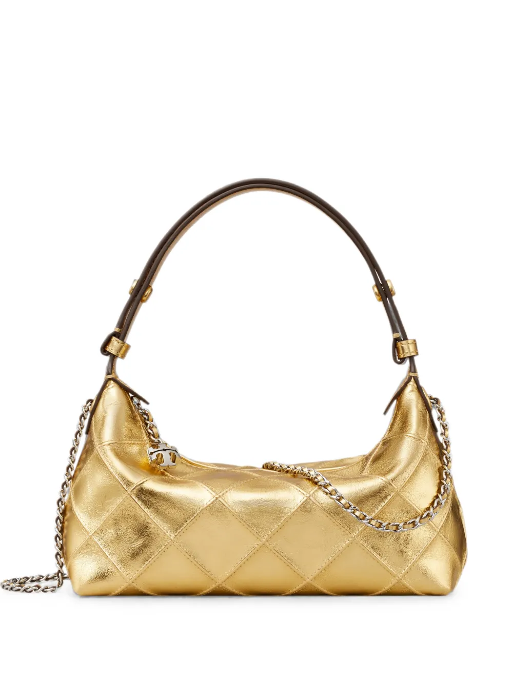 Tory Burch Pochette Fleming metallizzata - Oro