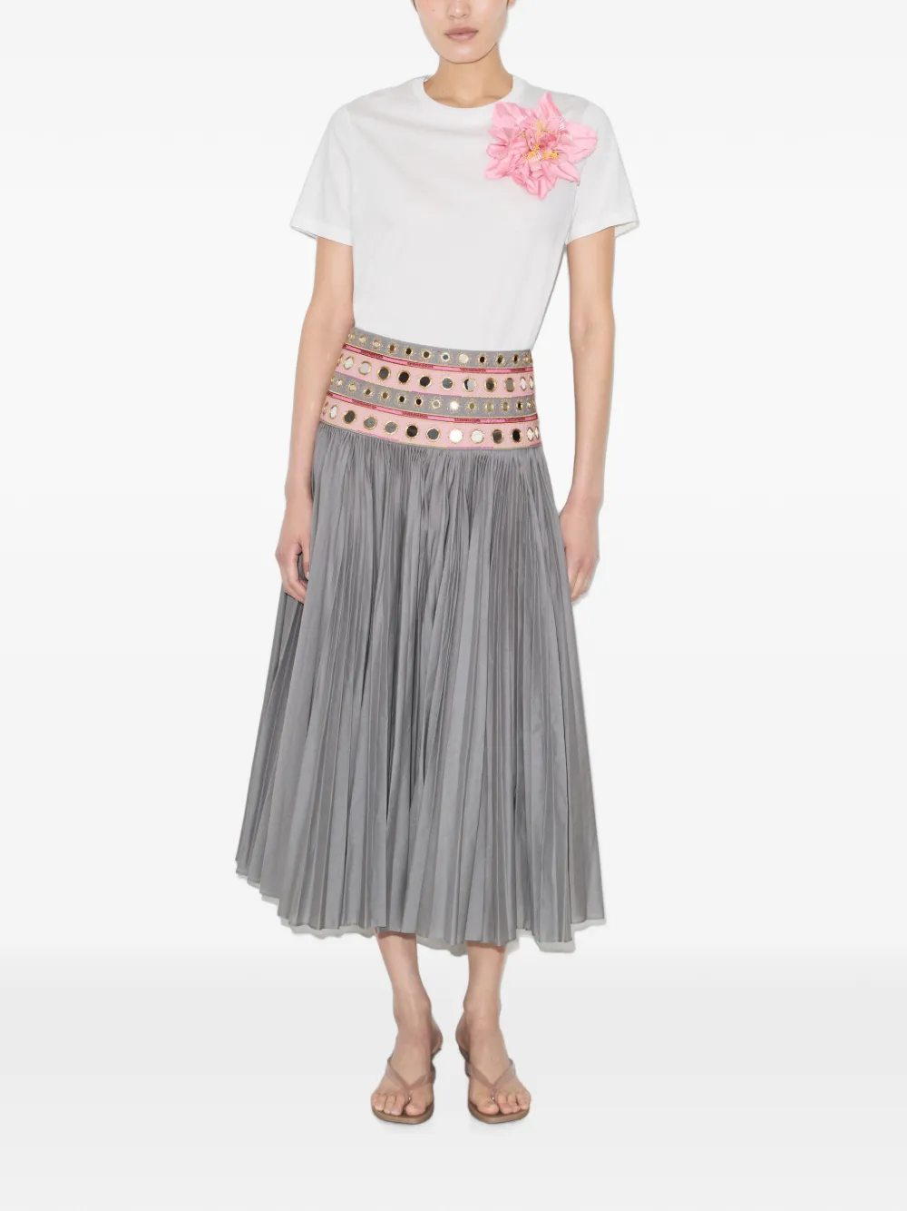 Tory Burch T-shirt met applicatie Wit