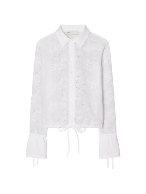 Tory Burch chemisier à œillets en coton