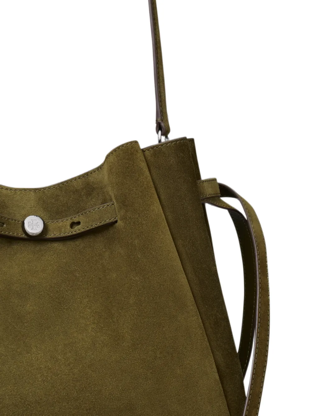 Tory Burch Grote Romy suède bucket-tas Groen