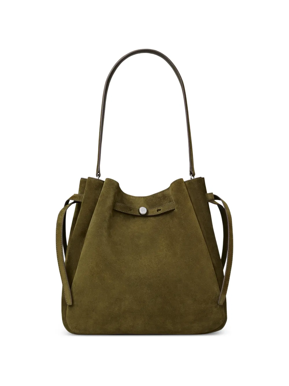 Tory Burch large Romy suede bucket bag - Grün