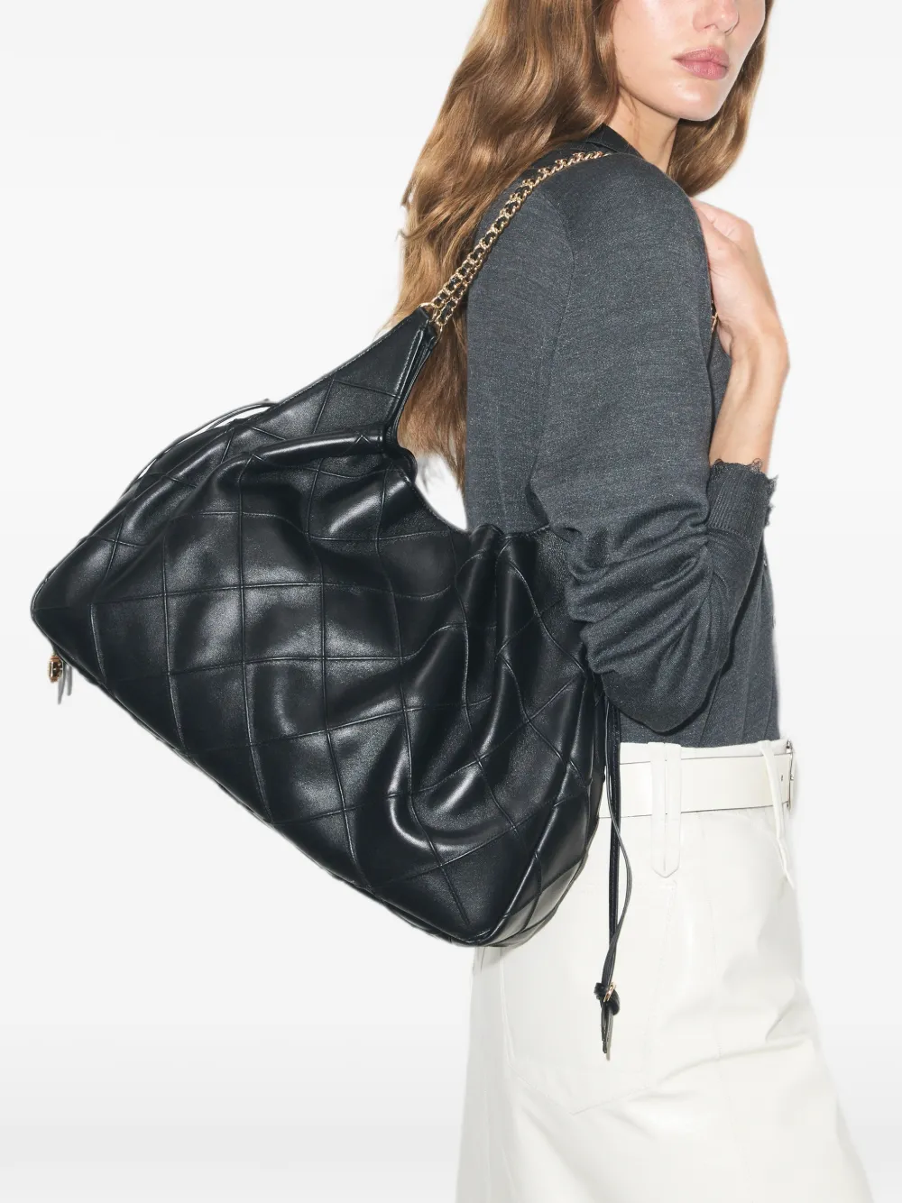 Tory Burch Grote Fleming shopper Zwart