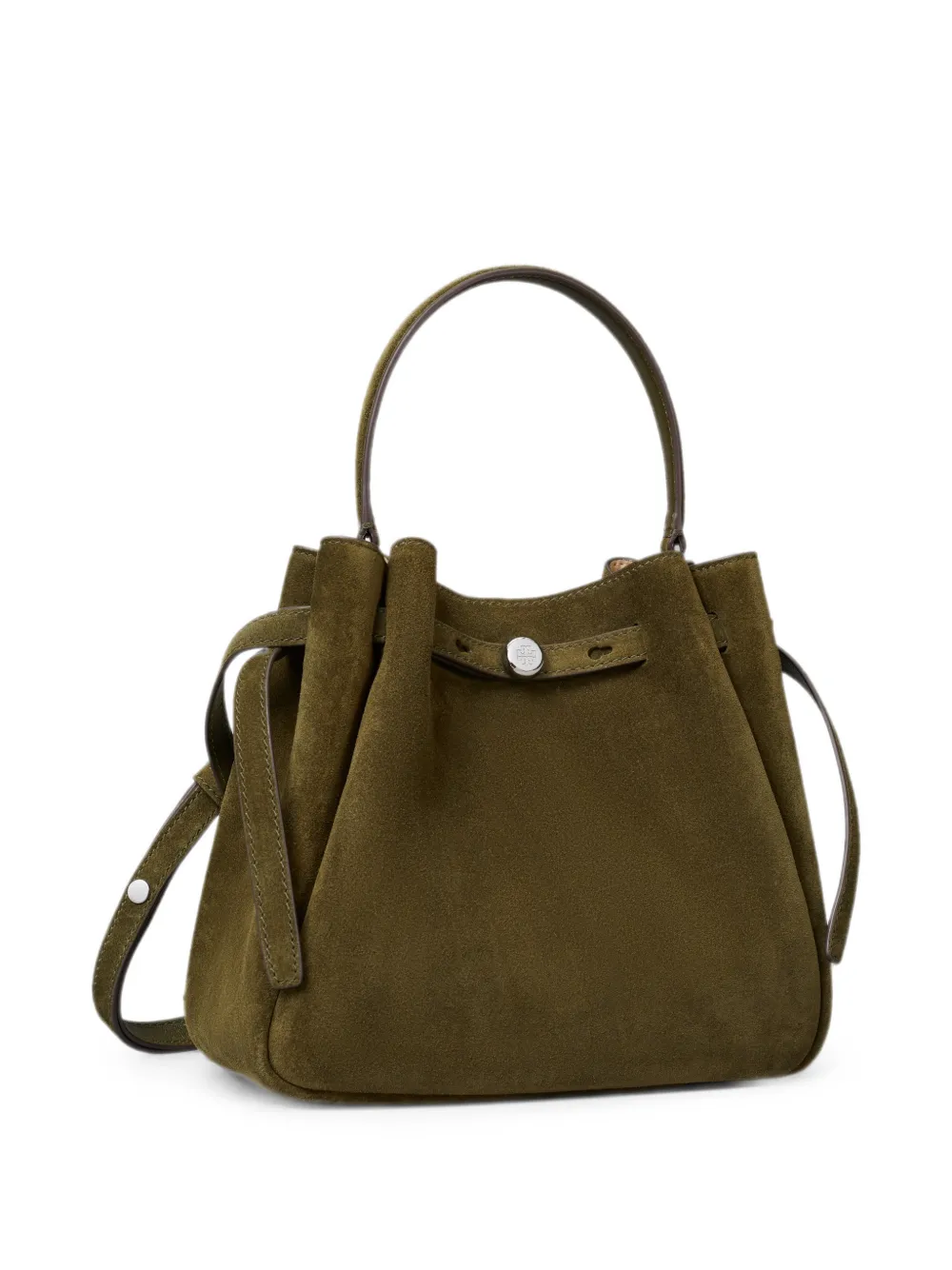Tory Burch Romy suède bucket-tas Groen