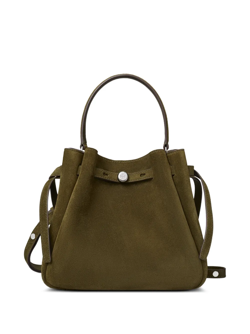 Tory Burch Borsa a secchiello Romy in pelle scamosciata - Verde