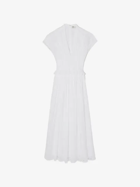 Tory Burch Baumwollkleid mit Ösen